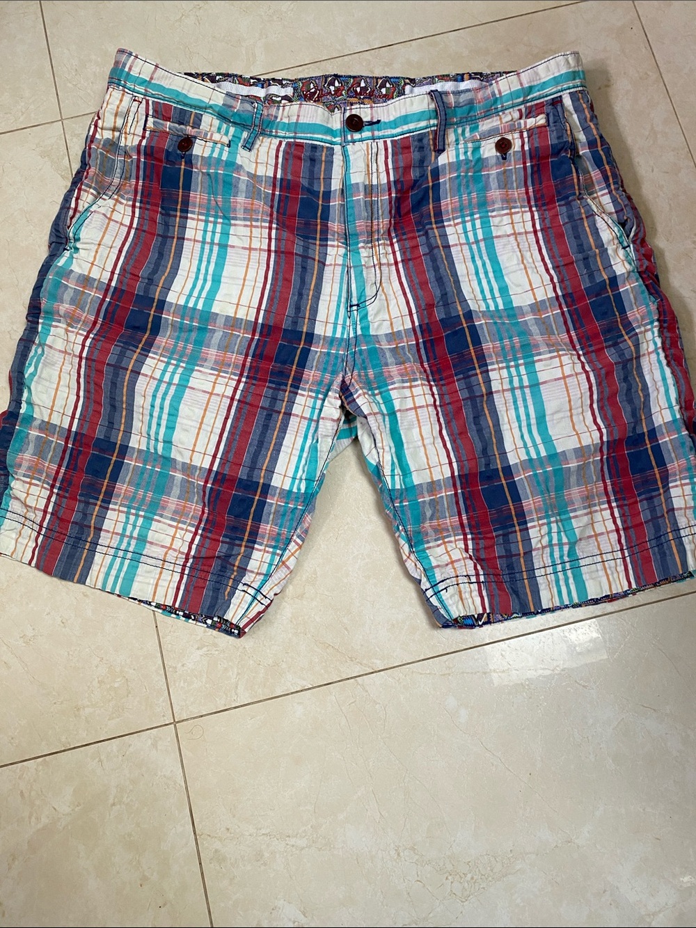 Robert Graham Men’s Cotton Shorts Striped Size 38